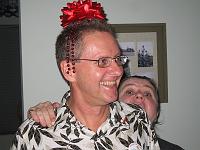  Christmas Eve 2007 - Me and Ewa clowning around.